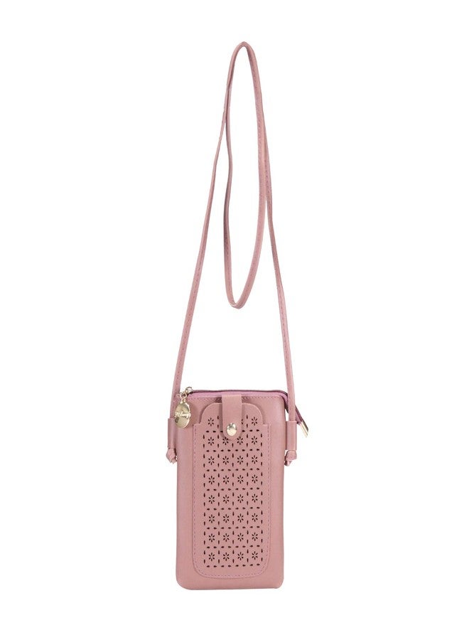 Donicy Pink Sling Bag for Girls, Mobile Pouch, Running Bag - Image 1